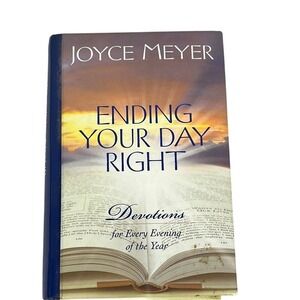 Joyce‎ Meyers Ending Your Day Right Devotional Hardcover Book